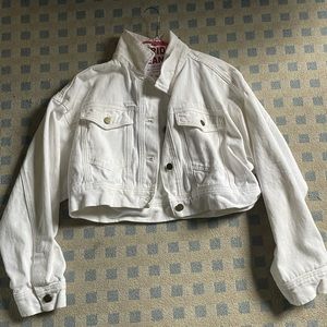 Princess Polly white demin jacket